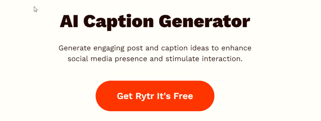 rytrme AI Caption Generator
