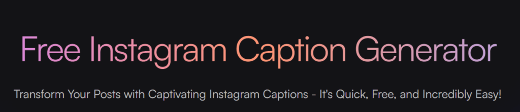 writesonic Instagram Caption Generator