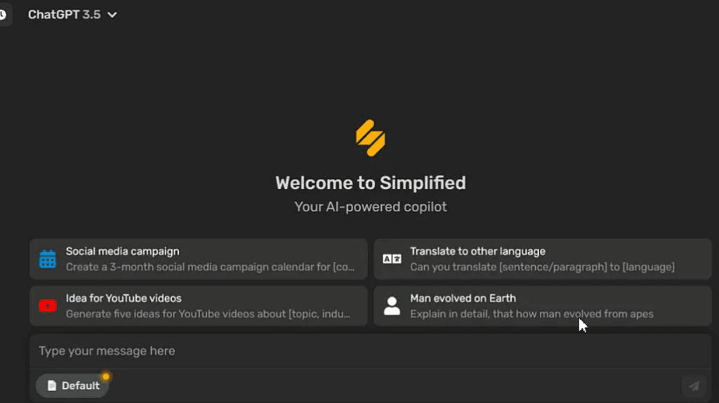 simplified chatgpt alternative