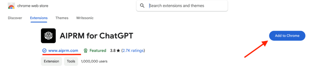 Download the AIPRM Chrome Extension