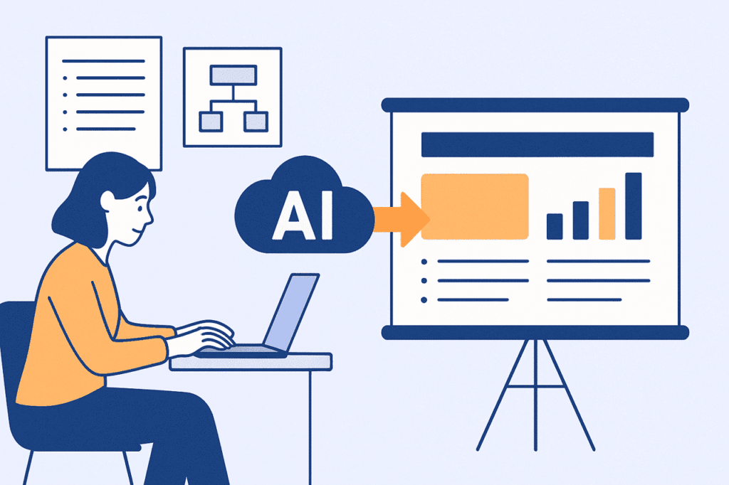 Transform ideas into presentations in seconds