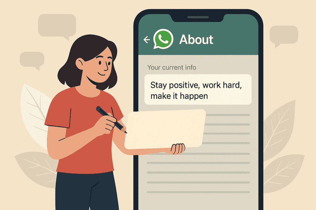 whatsapp bio